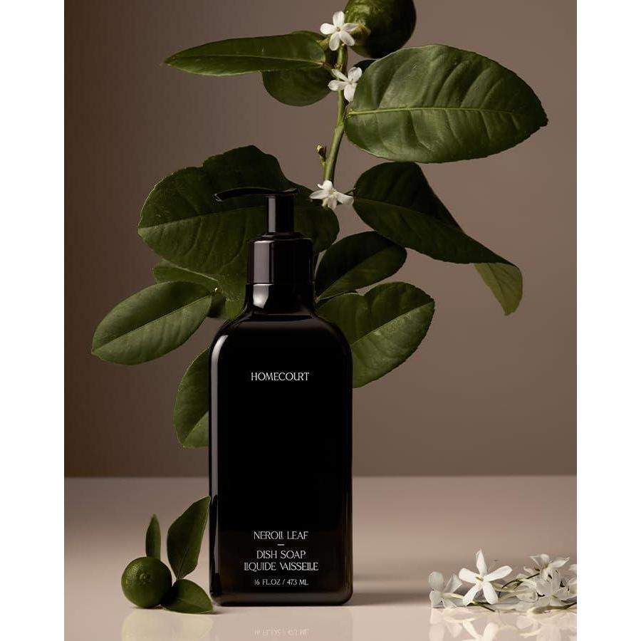 imageHomecourt Dish Soap Dishwashing Liquid with Clean Ingredients NonToxic ampamp SkinSafe Safe for People ampamp Pets Neroli Leaf 16 fl ozNeroli Leaf