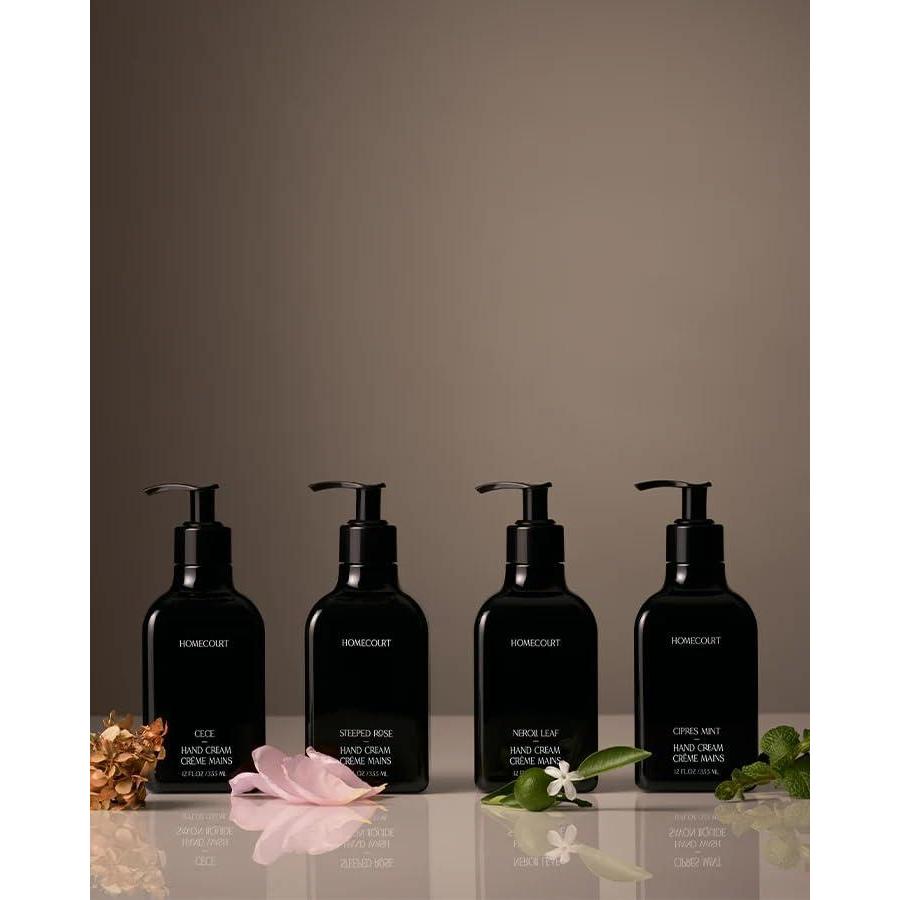 imageHomecourt Hand Cream Bundle Moisturizer for Hydrated Hands Signature Scents  Cece Cipres Mint Neroli Leaf Steeped Rose 12 fl oz 4 Products