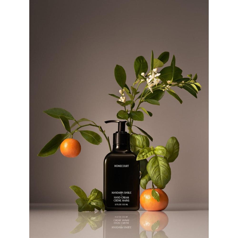 imageHomecourt Hand Cream NonGreasy Moisturizer for Hydrated Nourished ampamp Soft Hands Dermatologist Tested Clean Formula Neroli Leaf 12 fl ozMandarin Basile