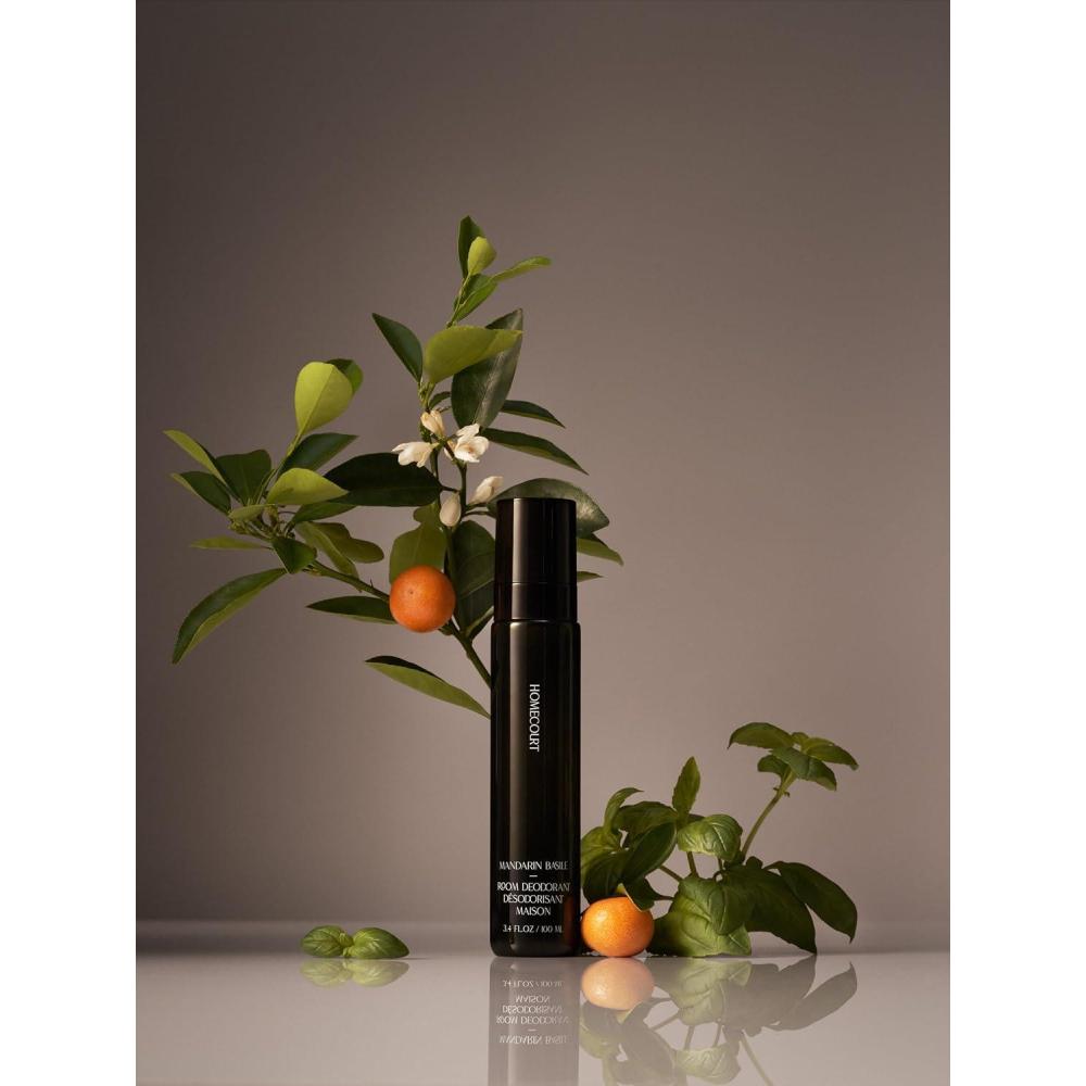 imageHomecourt Room Deodorant Natural Room Spray Fine Fragrance of Basil ampamp Ripe Fig For Kitchen Bathroom ampamp more Clean Formula Mandarin Basile 34 oz