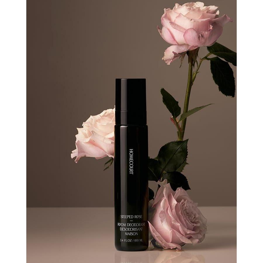 image:imageHomecourt Room Deodorant Natural Room Spray Fine Fragrance of Rose amp Vanilla For Kitchen Bathroom amp more Clean Formula Steeped Rose 34 oz 20Steeped Rose